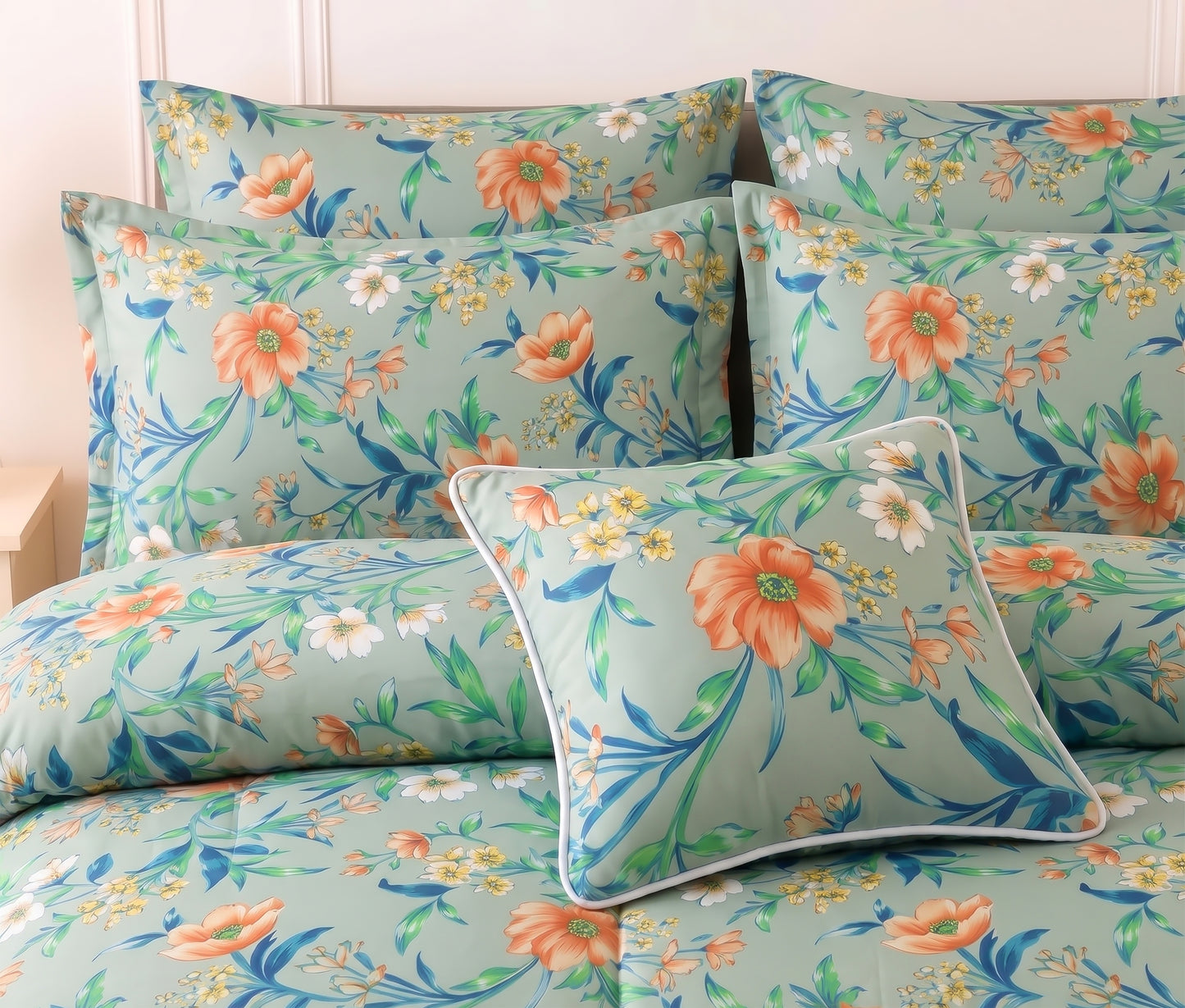 7 Pcs Comforter Set King Size Design KCC 95
