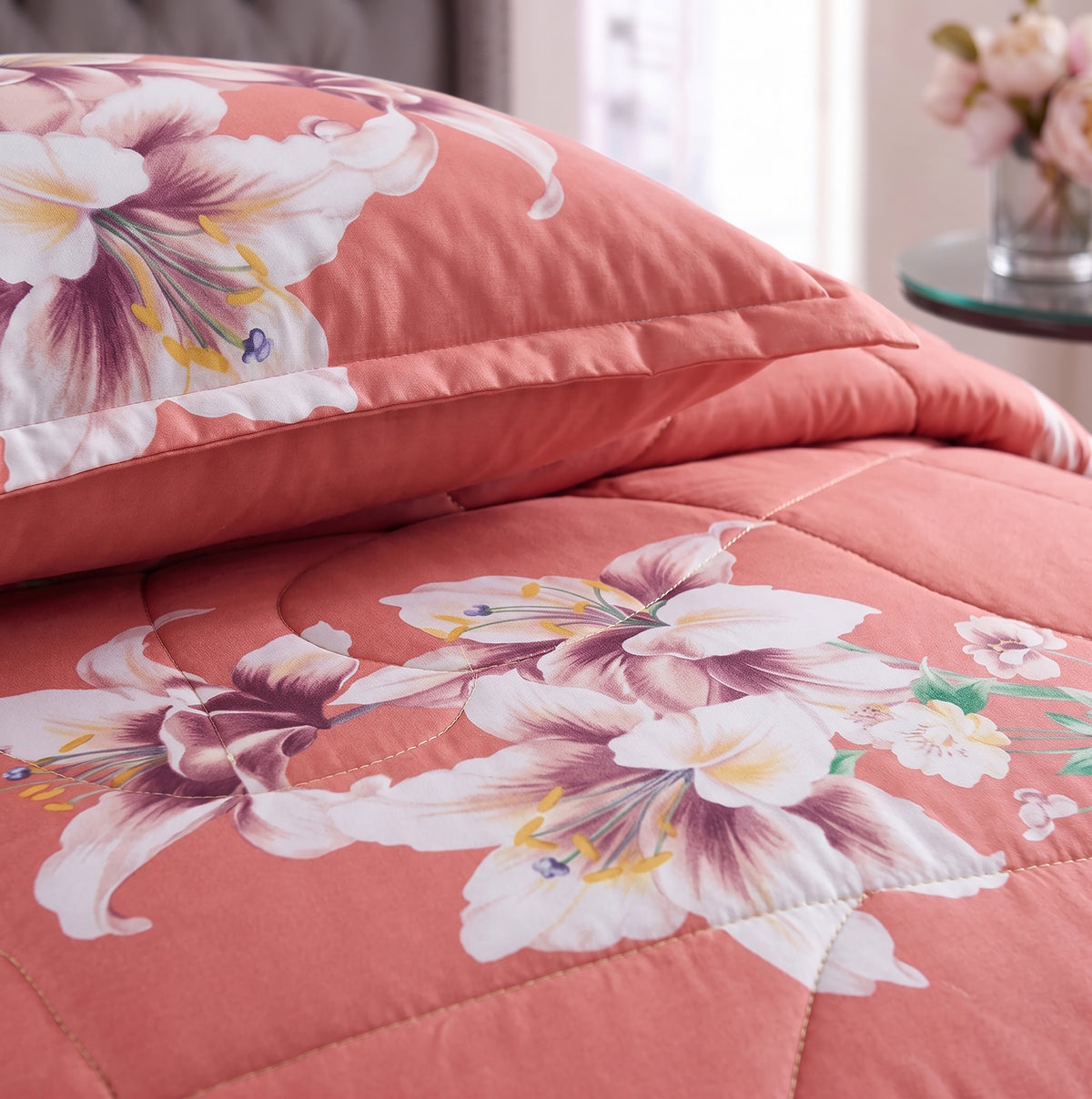 7 Pcs Comforter Set King Size Design KCC 32