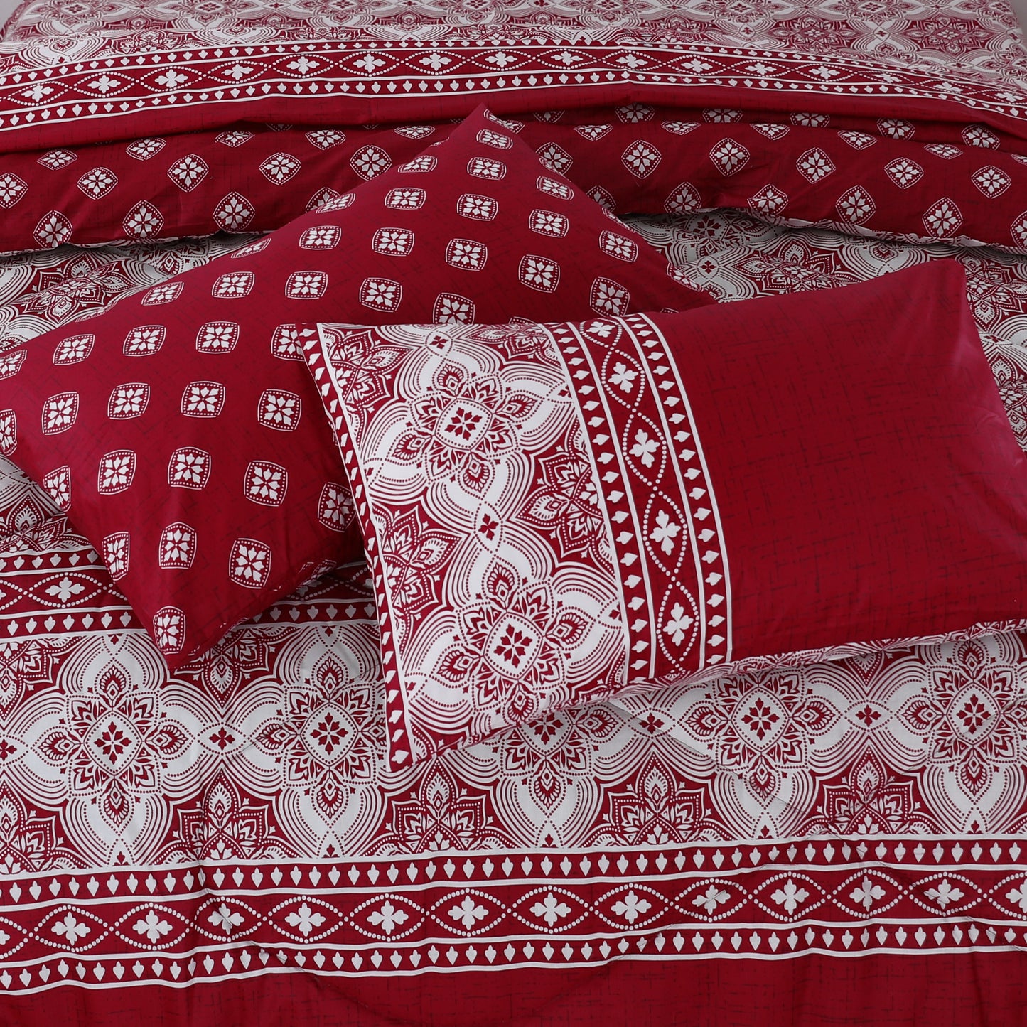 7 Pcs Comforter Set King Size Design KCC 9