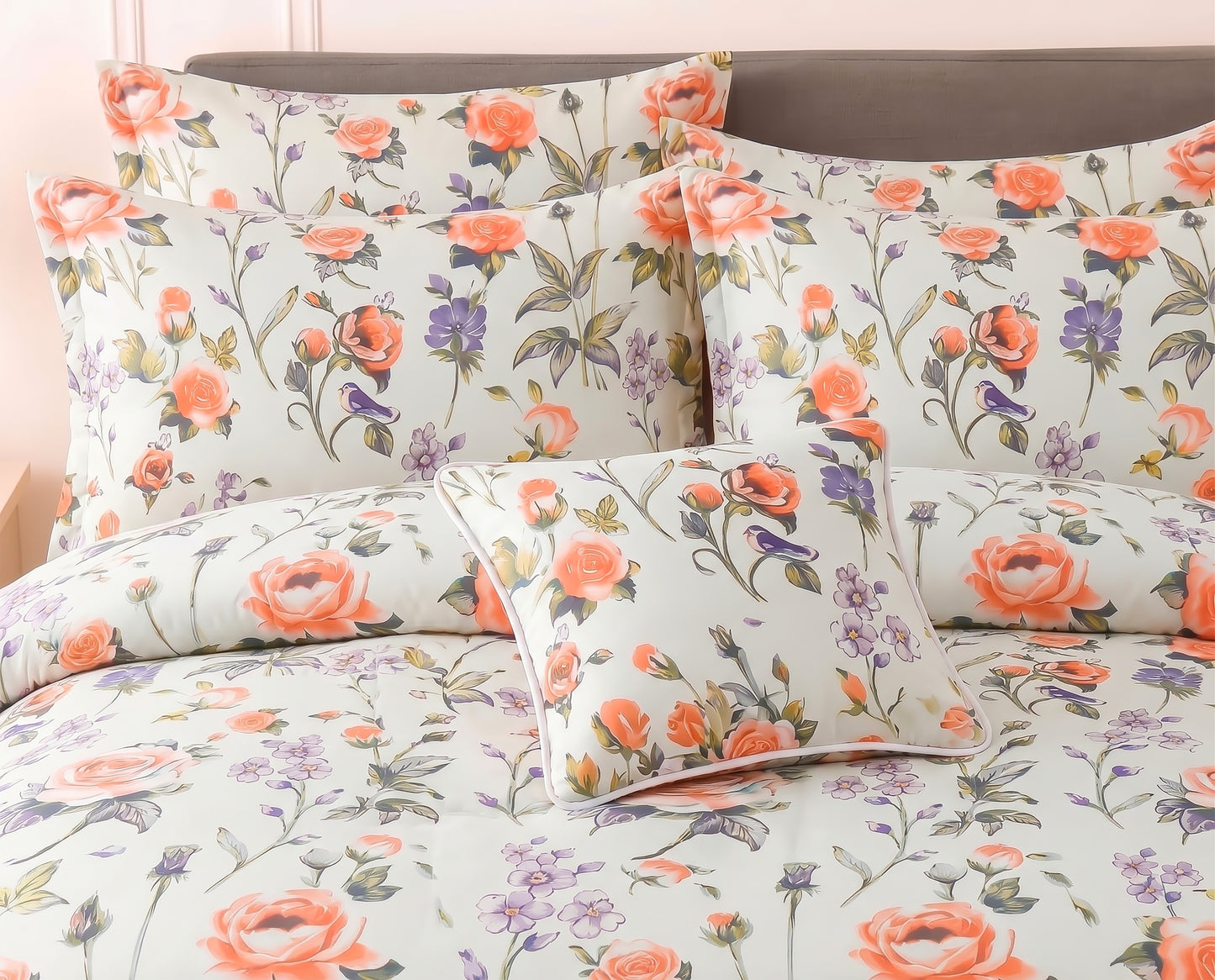 7 Pcs Comforter Set King Size Design KCC 92
