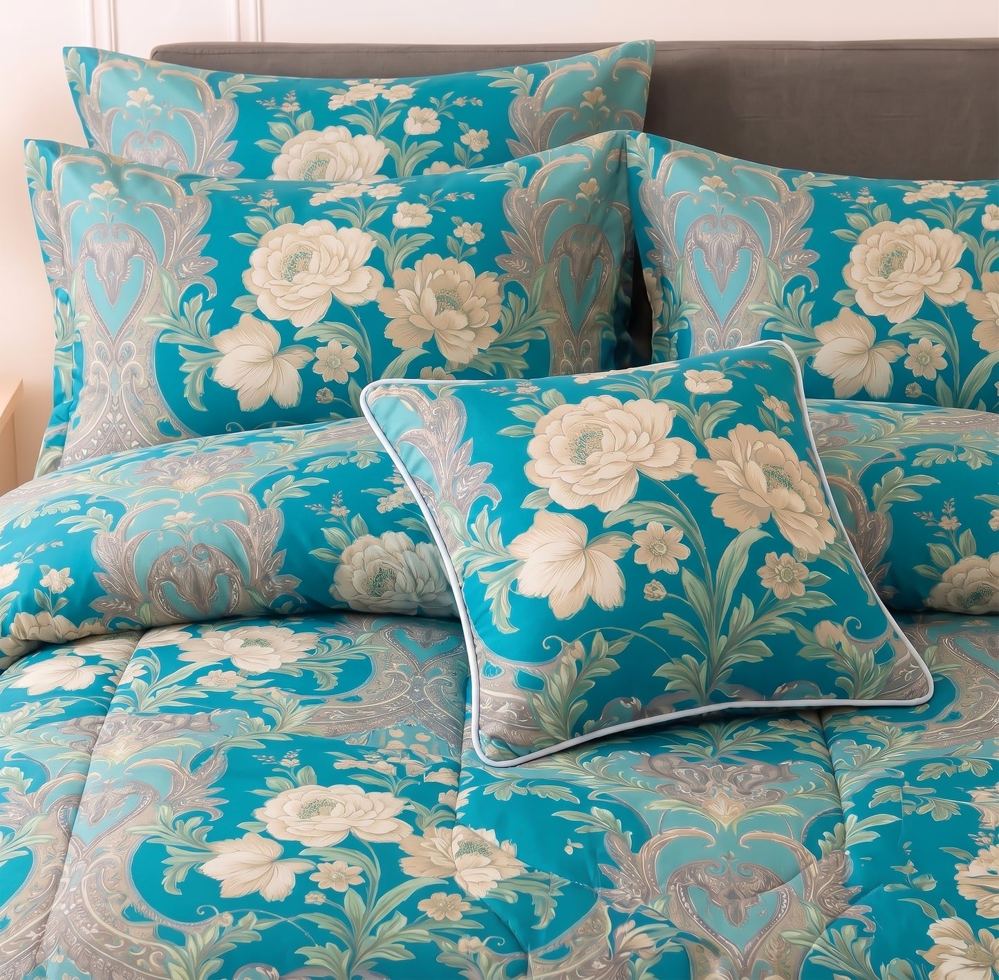 7 Pcs Comforter Set King Size Design KCC 24