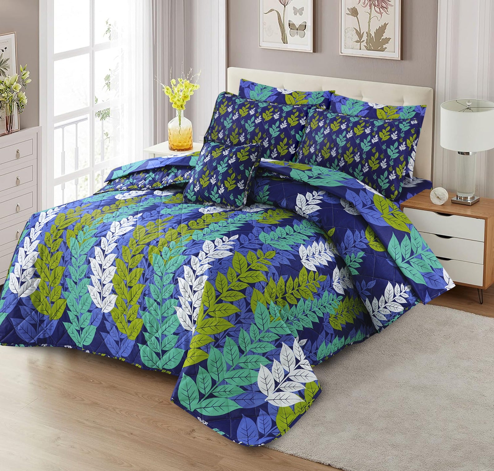 7 Pcs Comforter Set King Size Design KCC 73 – Bed Fantasy