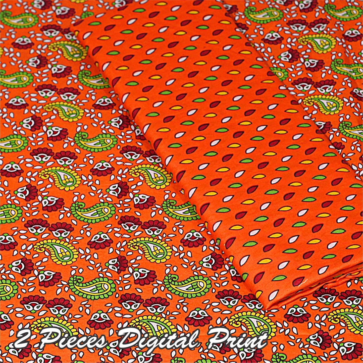 2 Piece – Cotton Digital Print Suit ( Design LS53)