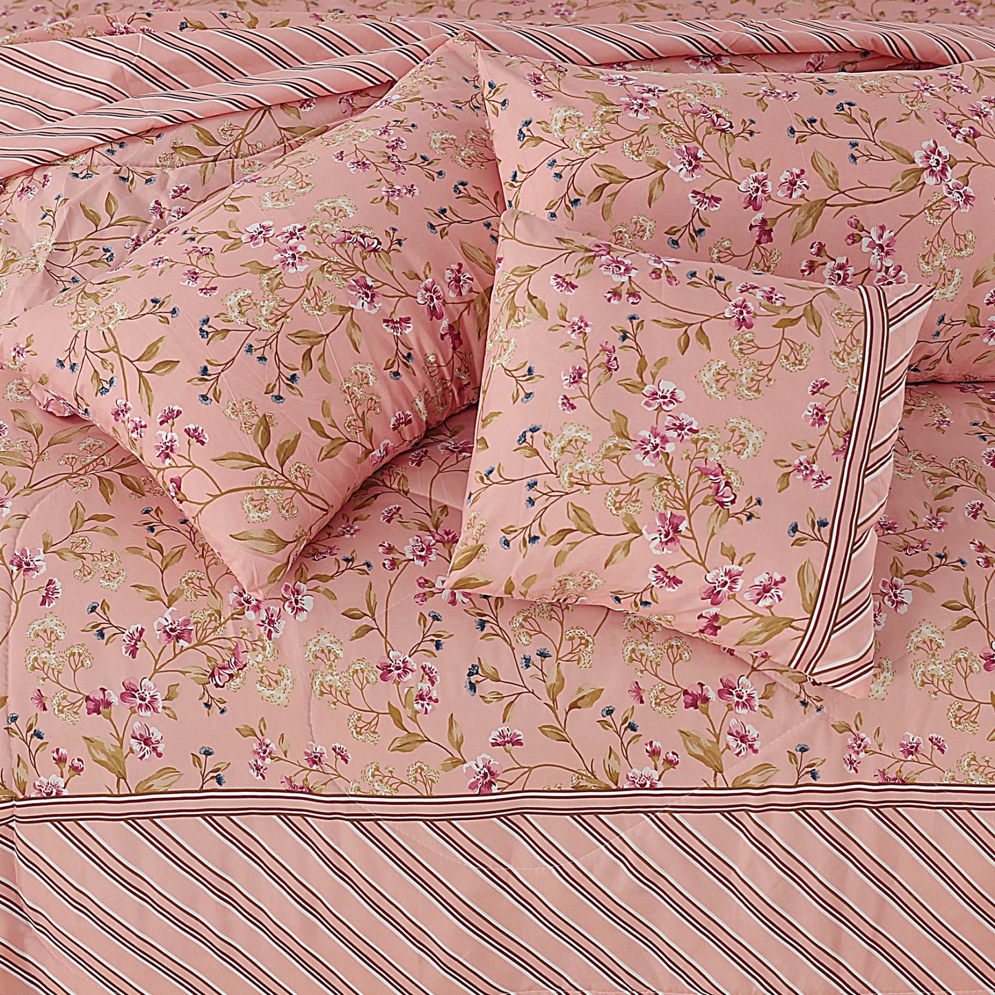 7 Pcs Comforter Set King Size Design KCC 77