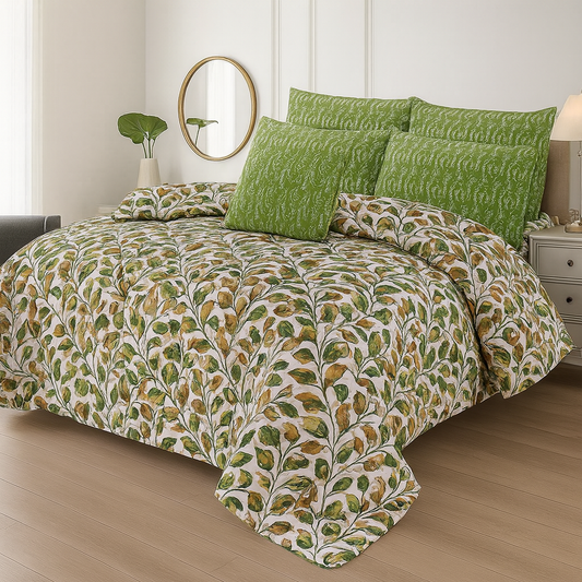 7 Pcs Comforter Set King Size Design KCC 21