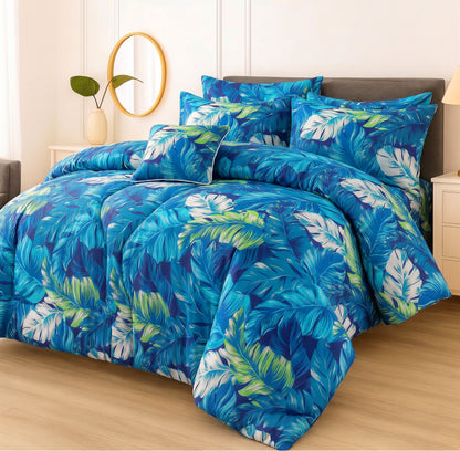 7 Pcs Comforter Set King Size Design KCC 89