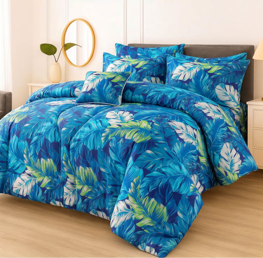 7 Pcs Comforter Set King Size Design KCC 89