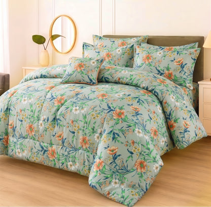 7 Pcs Comforter Set King Size Design KCC 95