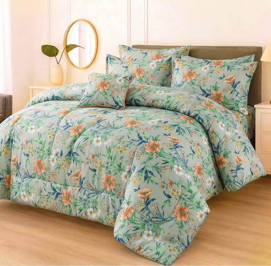 7 Pcs Comforter Set King Size Design KCC 95
