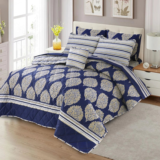 7 Pcs Comforter Set King Size Design KCC 70