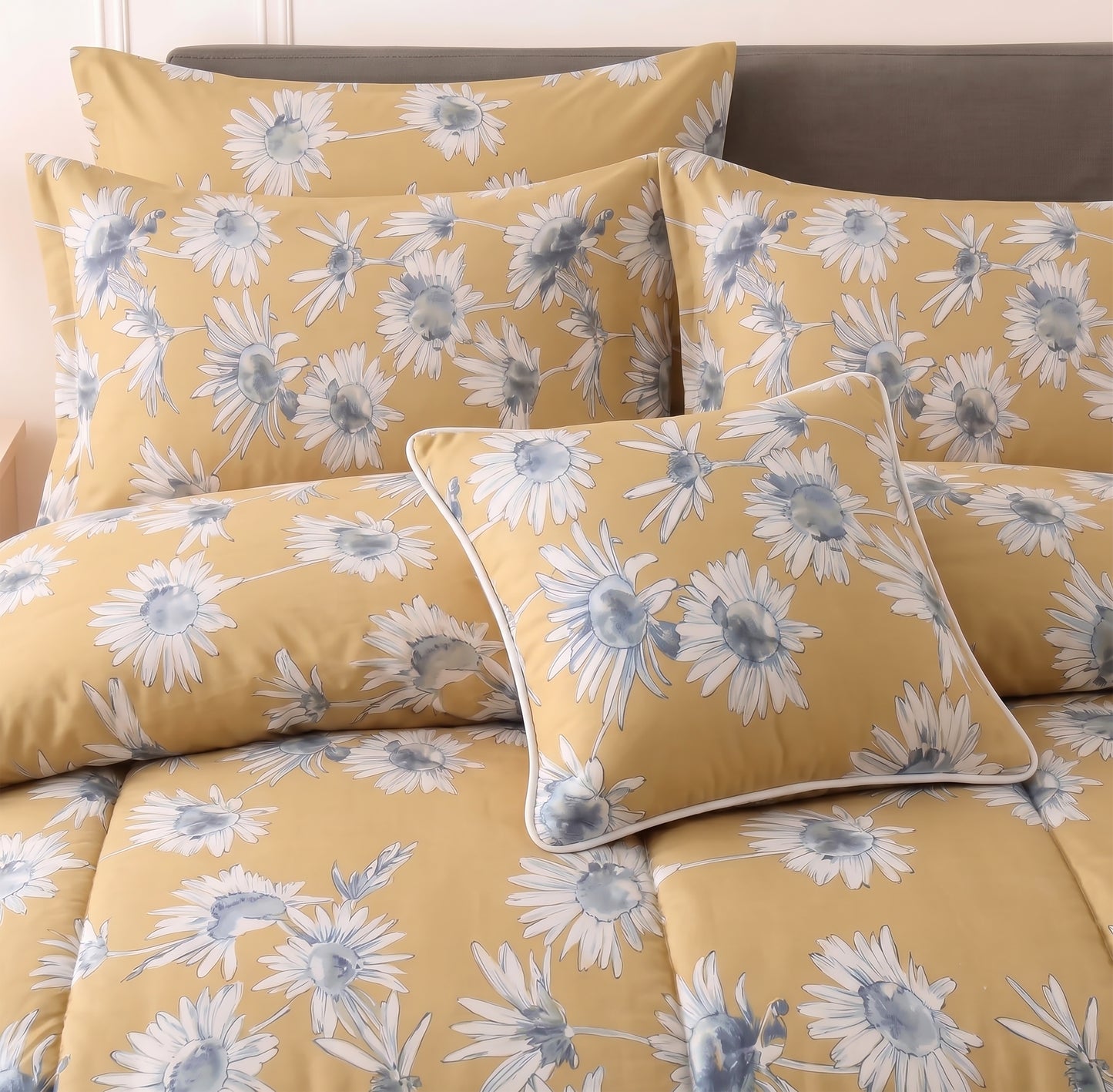 7 Pcs Comforter Set King Size Design KCC 94