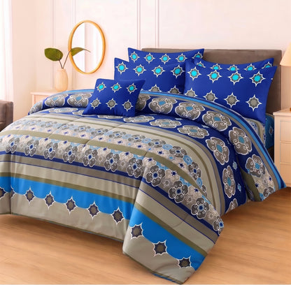 7 Pcs Comforter Set King Size Design KCC 77