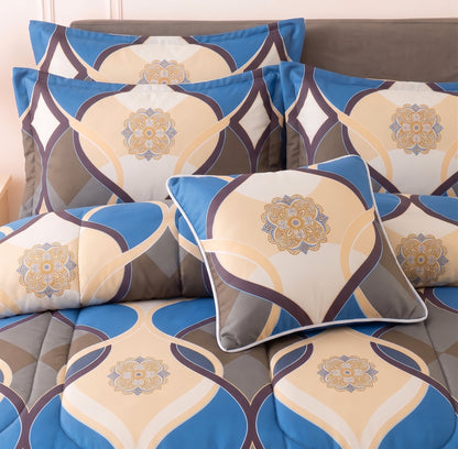 7 Pcs Comforter Set King Size Design KCC 96