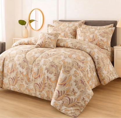 7 Pcs Comforter Set King Size Design KCC 66