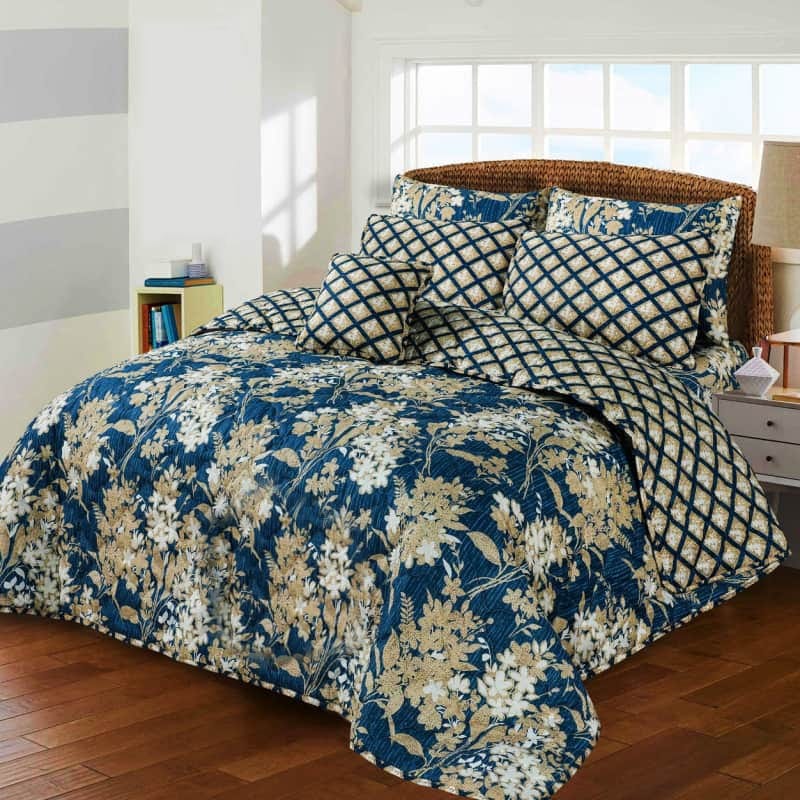 7 Pcs Comforter Set King Size Design KCC 7