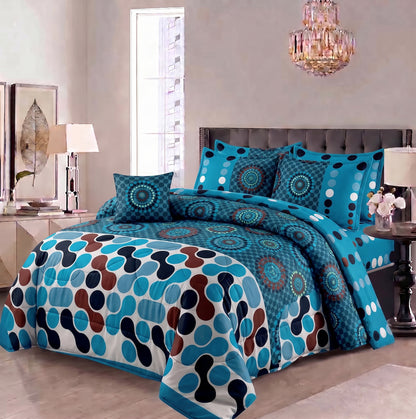 7 Pcs Comforter Set King Size Design KCC 20