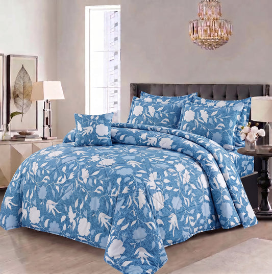 7 Pcs Comforter Set King Size Design KCC 66