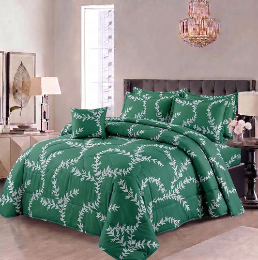 7 Pcs Comforter Set King Size Design KCC 35