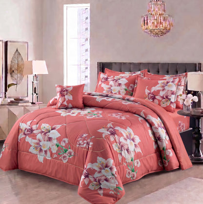 7 Pcs Comforter Set King Size Design KCC 32