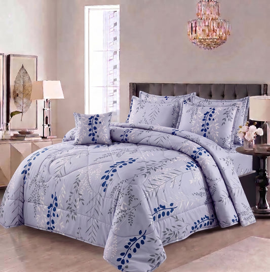 7 Pcs Comforter Set King Size Design KCC 24