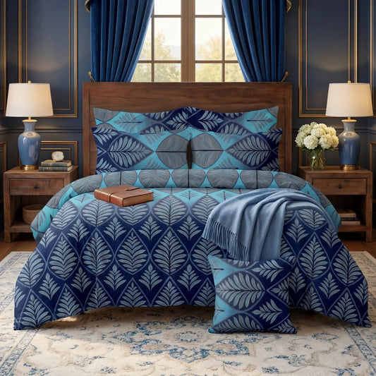 7 Pcs Comforter Set King Size Design KCC 56