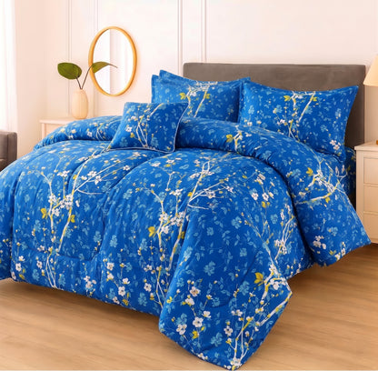7 Pcs Comforter Set King Size Design KCC 87