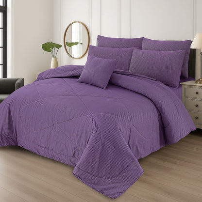 7 Pcs Comforter Set King Size Design KCC 54