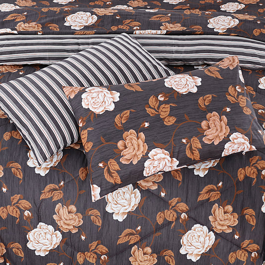 7 Pcs Comforter Set King Size Design KCC 19