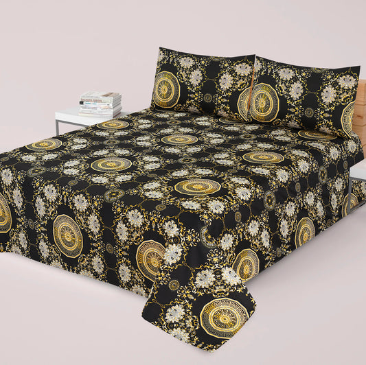 3 Pcs Premium soft cotton Bed sheet C-16