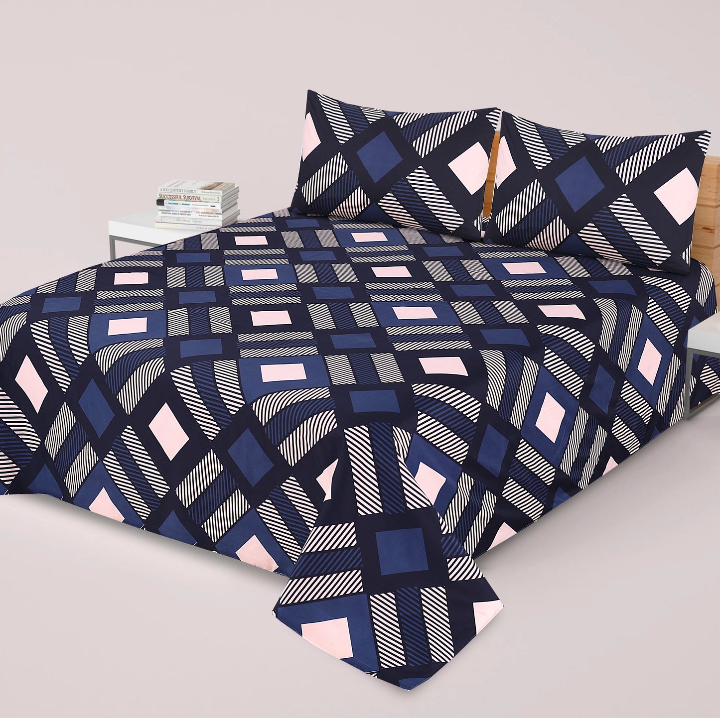 3 Pcs Premium soft cotton Bed sheet C-41