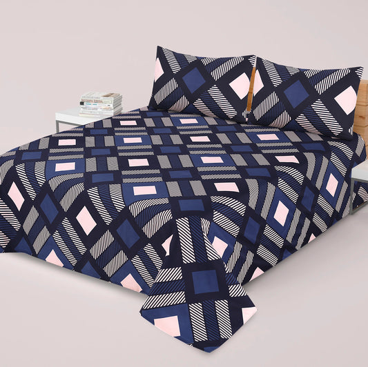 3 Pcs Premium soft cotton Bed sheet C-41