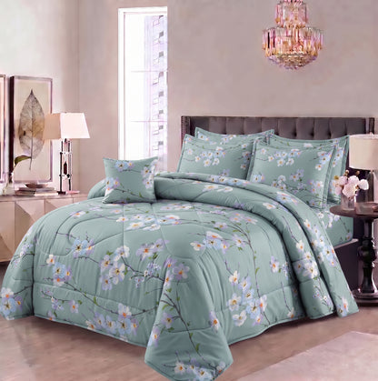 7 Pcs Comforter Set King Size Design KCC 7
