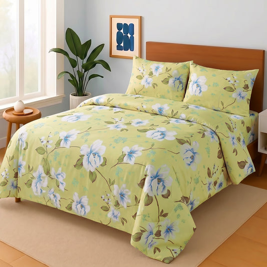 3 Pcs Premium soft cotton Bed sheet C-27