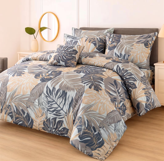 7 Pcs Comforter Set King Size Design KCC 90