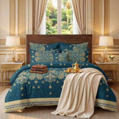 7 Pcs Comforter Set King Size Design KCC 41