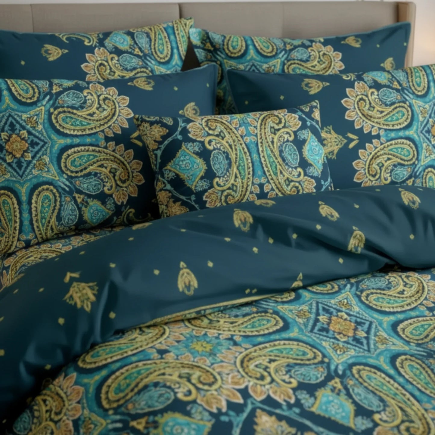 7 Pcs Comforter Set King Size Design KCC 41