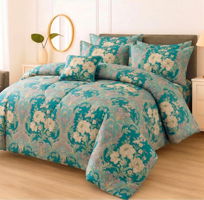 7 Pcs Comforter Set King Size Design KCC 24