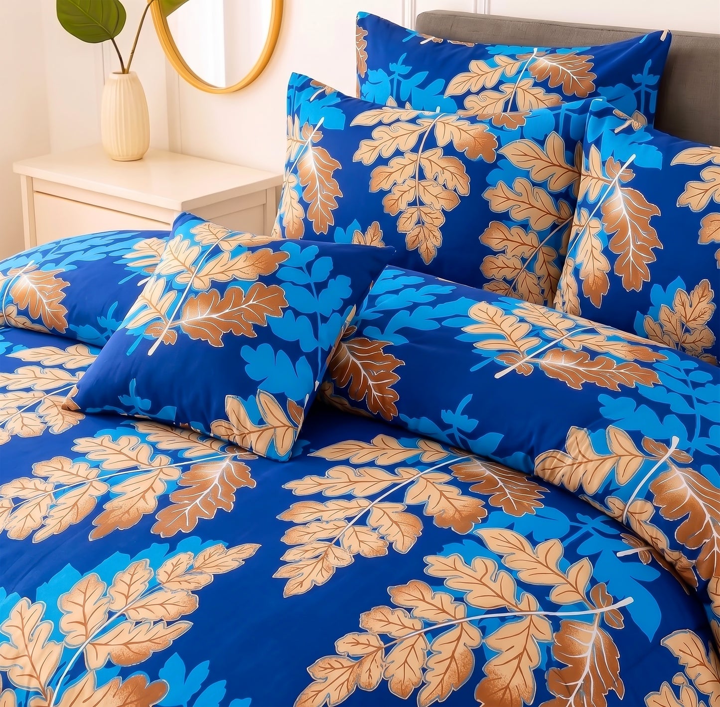 7 Pcs Comforter Set King Size Design KCC 84