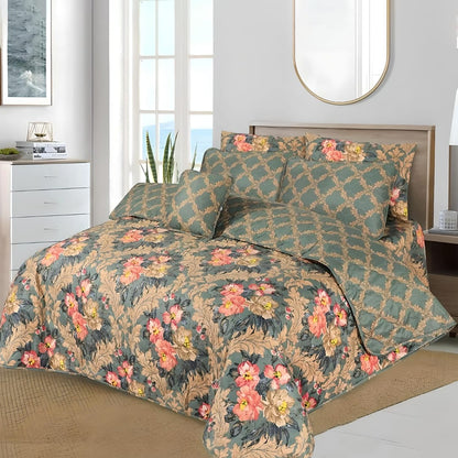 7 Pcs Comforter Set King Size Design KCC 44