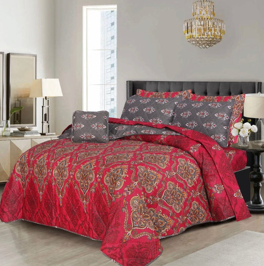 7 Pcs Comforter Set King Size Design KCC 15