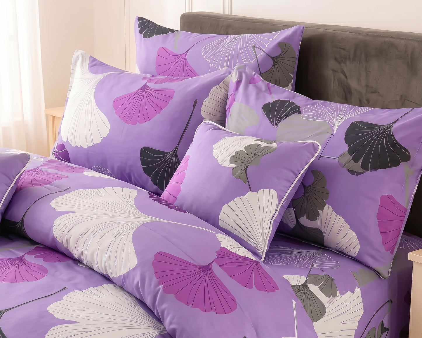 7 Pcs Comforter Set King Size Design KCC 91