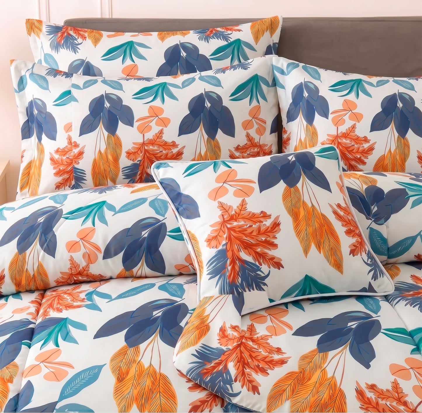 7 Pcs Comforter Set King Size Design KCC 65