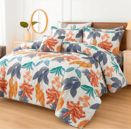 7 Pcs Comforter Set King Size Design KCC 65