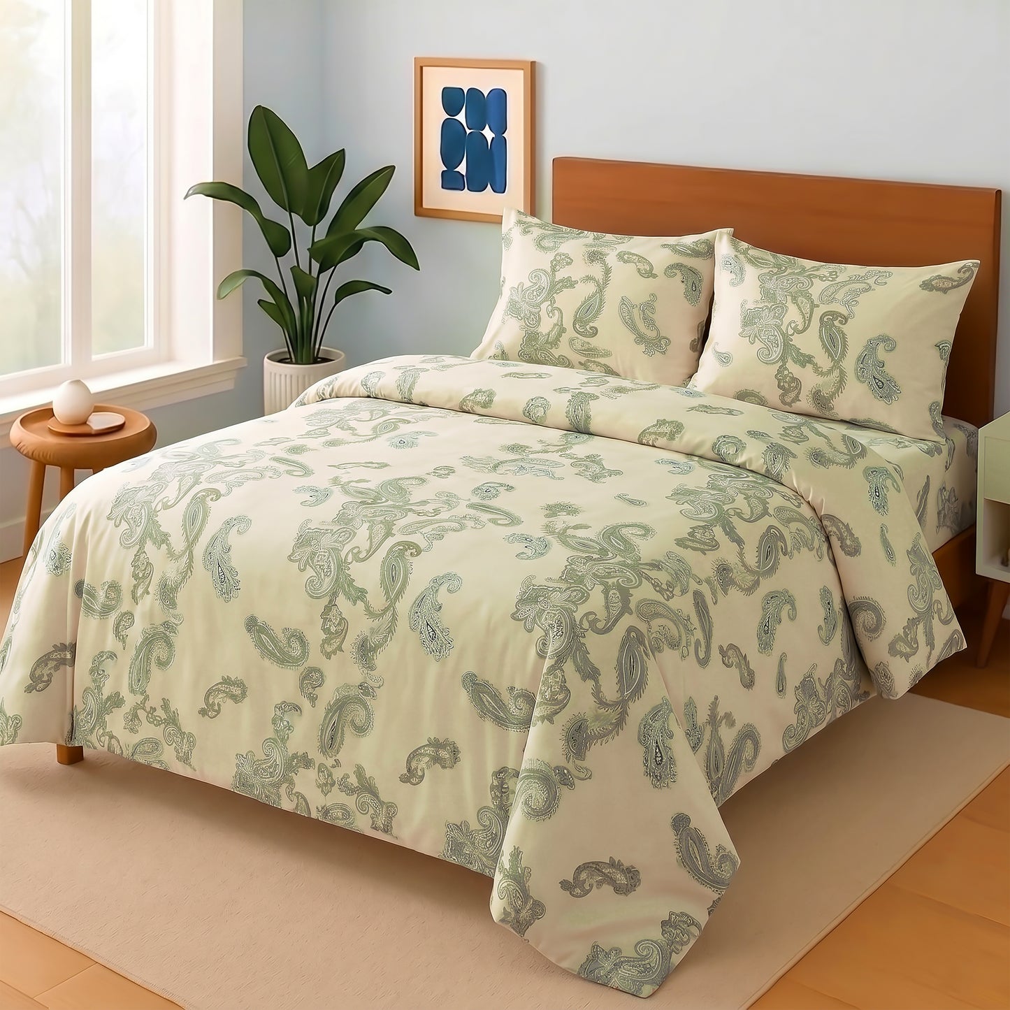 3 Pcs Premium soft cotton Bed sheet C-42