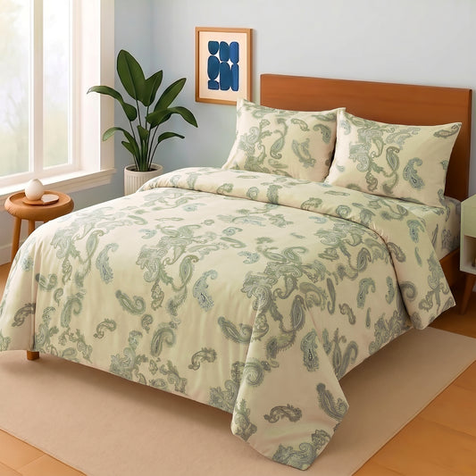 3 Pcs Premium soft cotton Bed sheet C-42