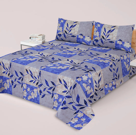 3 Pcs Premium soft cotton Bed sheet C-25