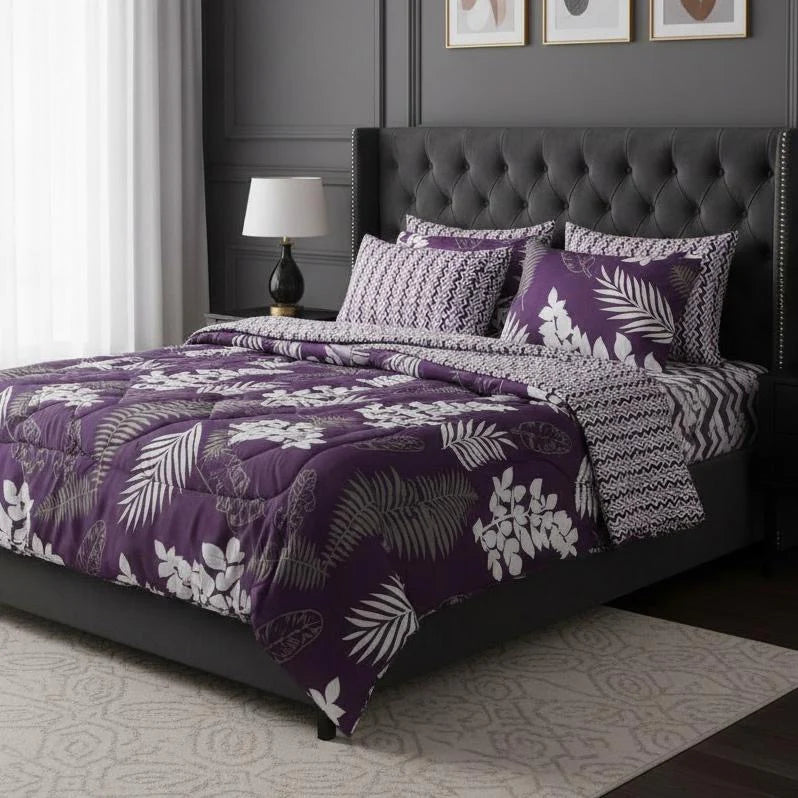 7 Pcs Comforter Set King Size Design KCC 26