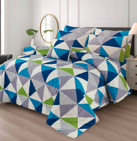 7 Pcs Comforter Set King Size Design KCC 23