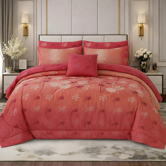 7 Pcs Comforter Set King Size Design KCC 53