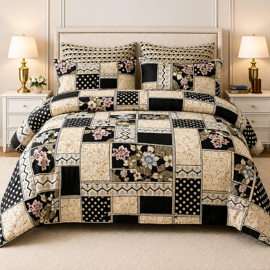 7 Pcs Comforter Set King Size Design KCC 22